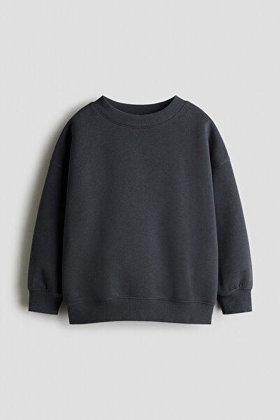 H&M İçi Tüylü Oversize Sweatshirt