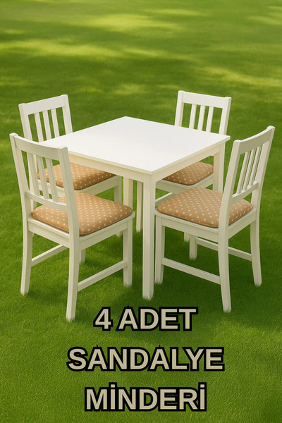 LADYNİL Bağlamalı Sandalye Minderi | Kare Alt Bahçe Balkon Mutfak