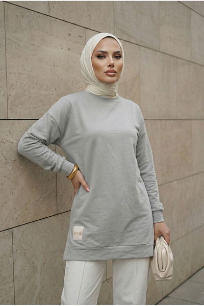 FABİMOD Yazlık Kadın Bisiklet Yaka Mevsimlik Tunik