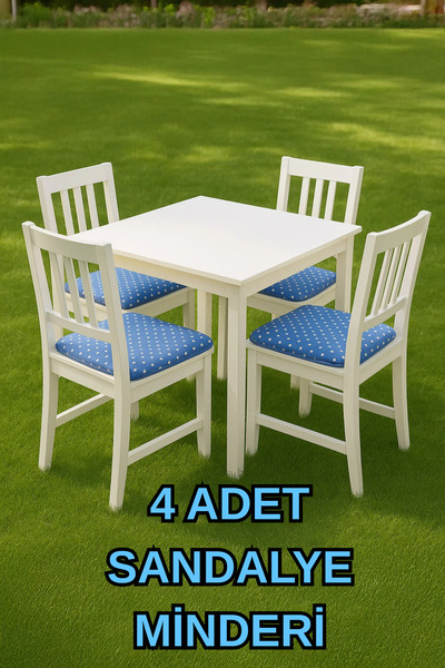 LADYNİL Bağlamalı Sandalye Minderi | Kare Alt Bahçe Balkon Mutfak
