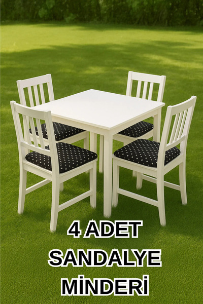 LADYNİL Bağlamalı Sandalye Minderi | Kare Alt Bahçe Balkon Mutfak