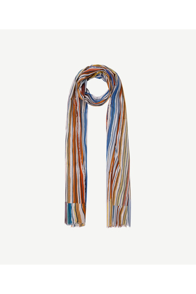Yargıcı Çizgili Şal