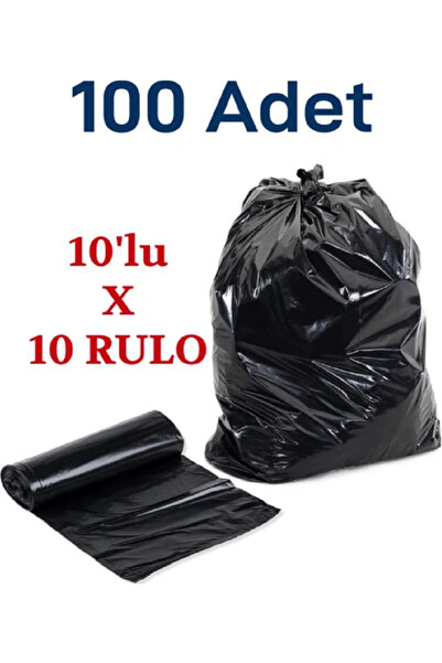 EYH ROOTS 5 Adet Çöp Torbası Jumbo Boy 300 gr Kalın 10’lu 80x110 Çöp Poşeti