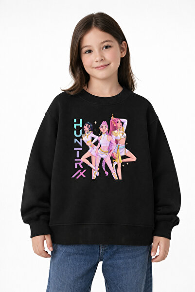 fasardi Kpop Demon Hunters Huntrix Zoey Rumi Mira cu imprimeu supradimensiona...