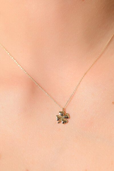 Kolyecik 14 Ayar Altın Yonca Kolye