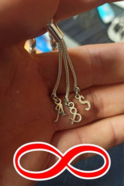 OSMANLI GÜMÜŞ Tespih Püskülü İçin Gümüş Harf ve Şekil