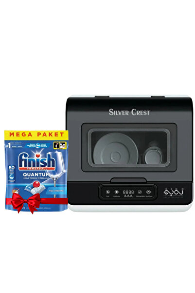 Silver Crest غسالة أطباق محمولة سعة 8 لتر، مزودة بخاصية التعقيم بالأشعة فوق ا...