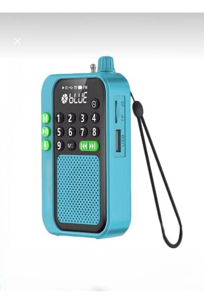 Nivego Bluetooth Şarjlı Radyo USB & Tf Kart Okuyucu Deprem Çantasına Uygun Fm...