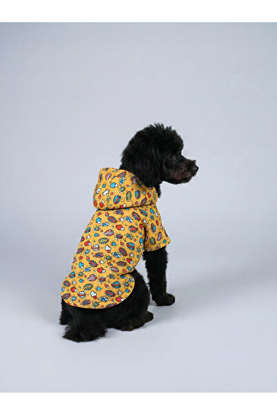 MPZ Pets زي وفستان وغطاء للمطر للقطط والكلاب - معطف واق من المطر شبكي مطبوع ب...