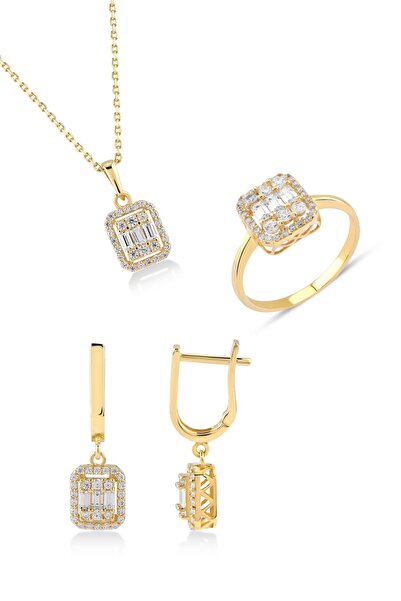 Hepimitu Baget Üçlü Altın Set 14 Ayar