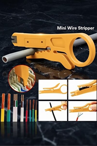 Derwell Kablo Soyucu Kep Kep Kablo Soyma Aparatı Krone Bıçağı Stripper Bıçak ...