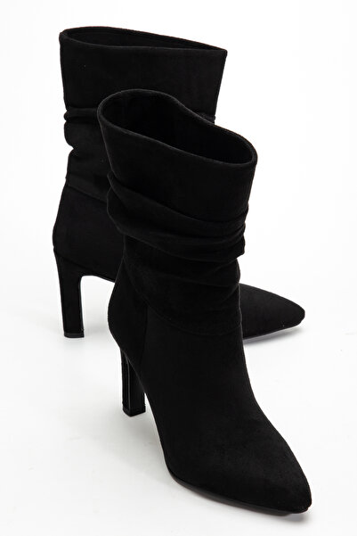 Elosy Havra Ruffled Thin Heeled Boots