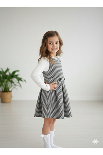 DoğaButikGiyim Комплект рокля и боди за специални поводи за момичета с колан ...