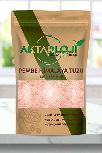 aktarloji 1 Kg İnce Pembe Himalaya Tuzu / Himalaya Kristal Kaya Tuzu / Yemekl...