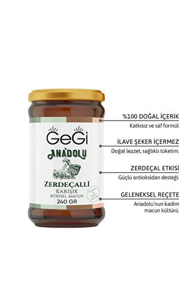 GEGİ Anadolu Zerdeçallı Karışık Bitki Macunu 240 gr
