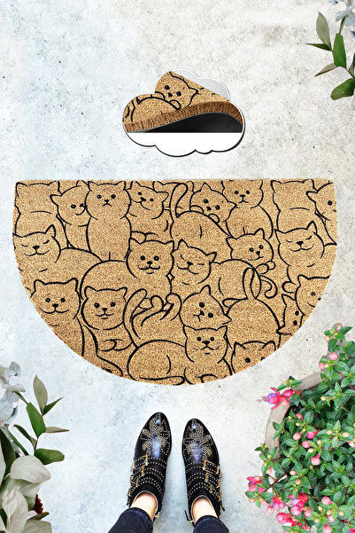 Chilai Home Coco Galia 45X75 cm Doğal Koko Kıl Paspas,Hindistan Cevizi Nature...