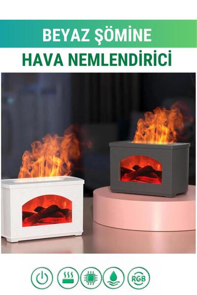 Genel Markalar Şömine Hava Nemlendirici - 270 ml Işıklı Buhar Makinesi Aroma ...