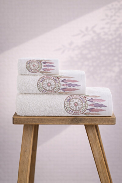 Ellia Soft طقم مناشف حمام فاخرة من 3 قطع، 100% قطن، طقم حمام تركي، طقم زينة ل...