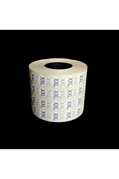 Bukle İplik Xxl Beden Yapışkanlı Etiket - Sticker ( 5000 Adet )