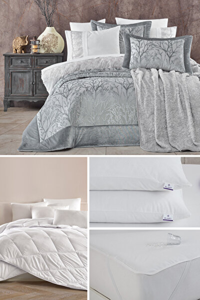 Elart Bahar Çeyiz Seti 16 Parça Gri