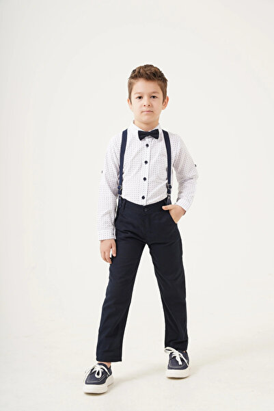Esterella Set băiat / bretele și papion / cămașă pantaloni