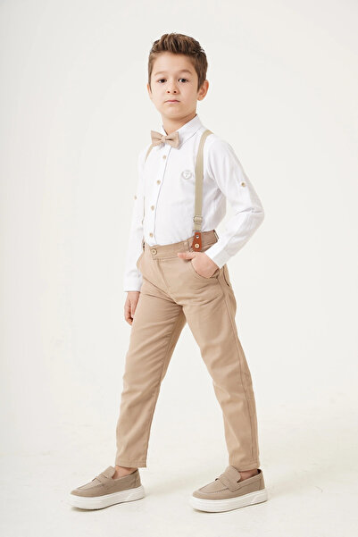 Esterella Set băiat / bretele și papion / cămașă pantaloni