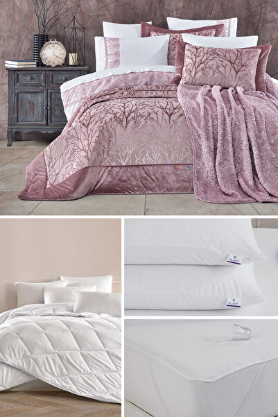 Elart Bahar Çeyiz Seti 16 Parça Gülkurusu