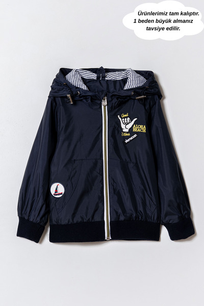 Verscon Men's Hooded Embroidered Windbreaker & Raincoat 2 - 6 Years