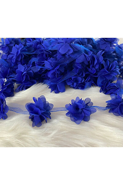 BİGÜMEX Лазерно изрязано шифонено цвете 12 бр.