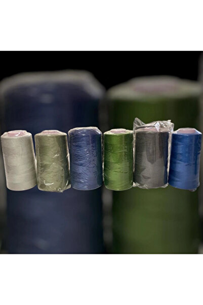 BİGÜMEX Set de 6 fire de cusut colorate cu linie de pescuit (nr.15)