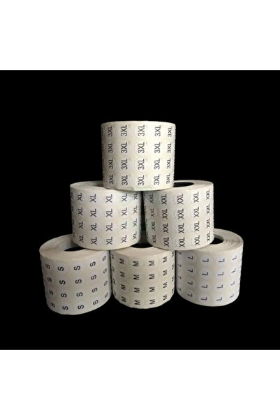 Bukle İplik S Beden Yapışkanlı Etiket - Sticker ( 5000 Adet )