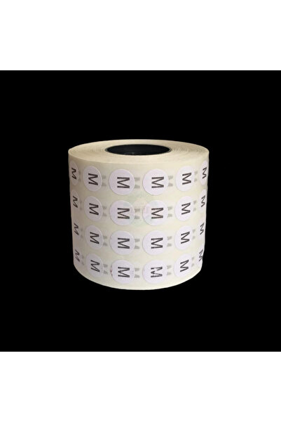 Bukle İplik M Beden Yapışkanlı Etiket - Sticker ( 5000 Adet )
