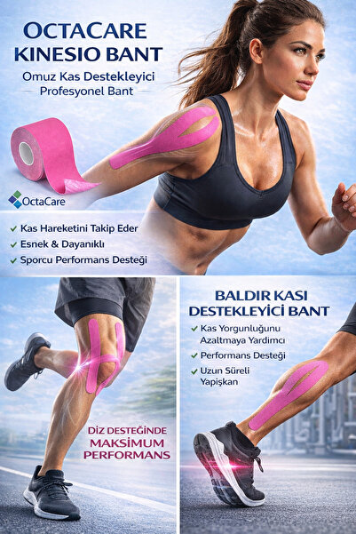 Octacare Athlete's Tape 5 Meters X 5 cm Kinesyo Tape Beauty for Face Area Cot...