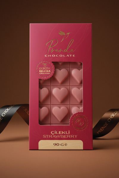 Prende Chocolate Çilekli Tablet Çikolata 90 gr