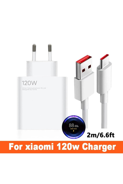 Barça-Tech Xiaomi 120 Watt Turbo Hızlı Şarj Aleti Seti %100 Orjinal Qualcomm ...