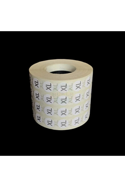 Bukle İplik Xl Beden Yapışkanlı Etiket - Sticker ( 5000 Adet )