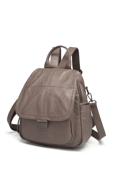 Solo Bag Geantă de mână elegantă, tip crossbody, din piele de nurcă, cu mai m...