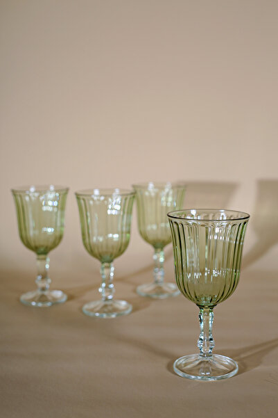 Rakle Splendid 4'lü Kadeh Seti Yeşil 240 cc