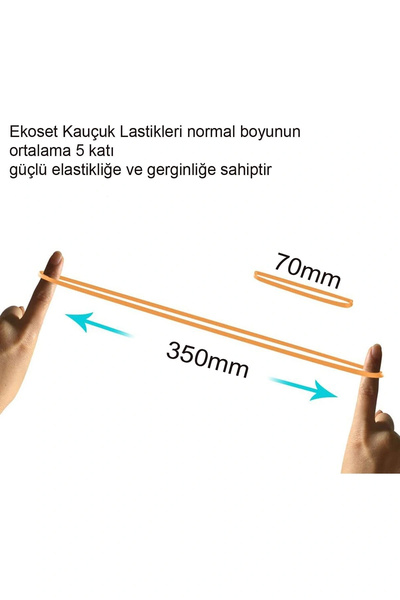 Genel Markalar Ekoset Kauçuk Paket Ambalaj Para Lastiği 70'lik 1000 Adet 70 mm