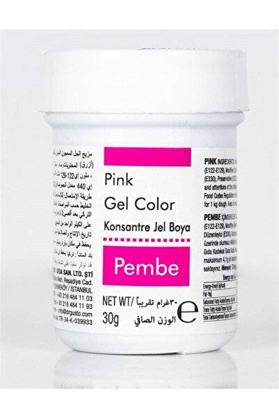 Dr. Gusto Jel Gıda Boyası PEMBE 30 GR