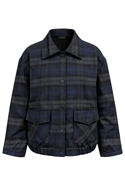 Retrobird تصميم بروكلين بومبر سترة نسائية باللون الأزرق الداكن