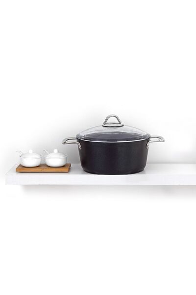 Bonera Μονή κατσαρόλα Pro-plus 24cm με επίστρωση τιτανίου