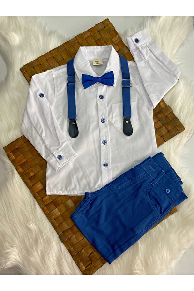 BİGÜMEX Costum cu papion indigo pentru băiat