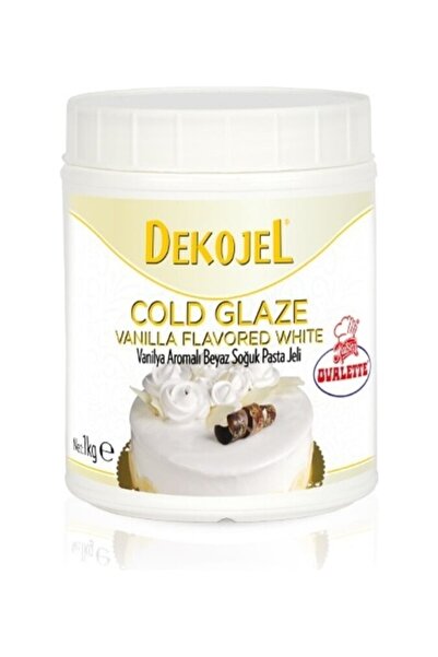 Genel Markalar Ovalette Dekojel Vanilya Aromalı Beyaz Soğuk Pasta Jeli 1 Kg