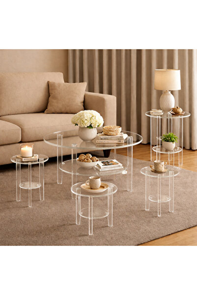 Trendat Sheer Acrylic table set