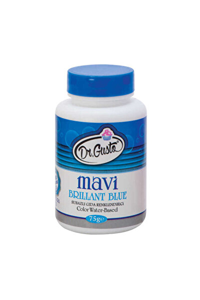 Dr. Gusto Gıda Boyası Su Bazlı Toz Mavi 75 gr