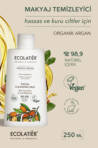 ECOLATIER Makyaj Temizleyici & Yüz Temizleyici Kuru ve Hassas Ciltler için Yü...