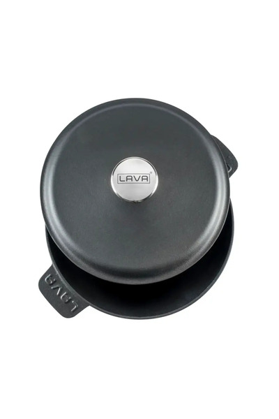 Lava Cast Iron Round Casserole Pot Cast Iron Solid with Handle. Diameter(Ø)26Cm.