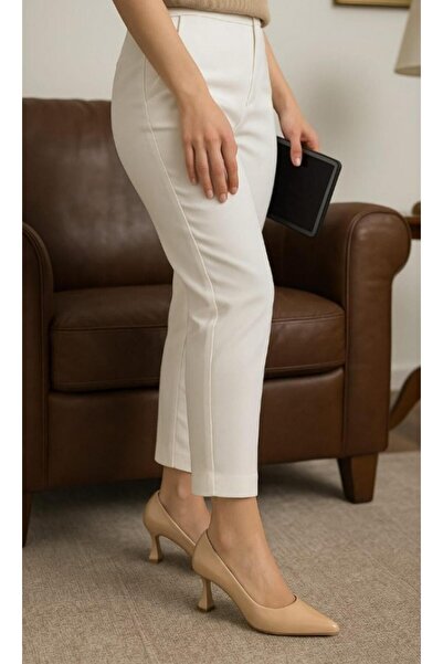 37Numara حذاء نسائي بكعب ستيليتو 41-42-43-44 جلد لامع - مقاس كبير