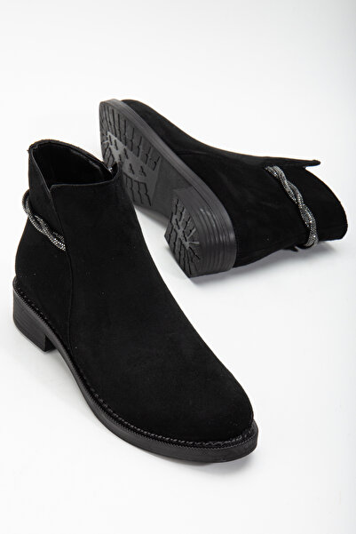 Tonny Black Cizme cu toc scurt, cu fermoar, cu frânghie de piatră, cu talpă t...